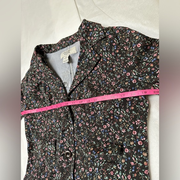 NWT;American Rag Cie Womens Black Floral Blazer Jacket🌻 - Picture 6 of 9